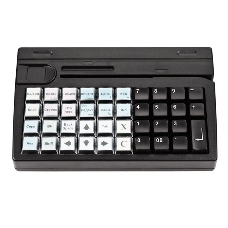 Клавиатура программируемая Posiflex KB-4000 (Ivory, без ридера) PS/2