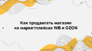 Как продвигать магазин на маркетплейсах WB и OZON